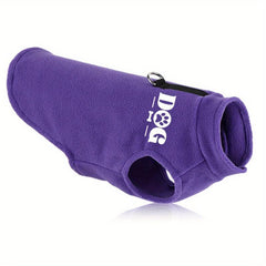 Soft Dog Fleece Sweater Hoodie Pet Winter Coat Sleeveless Coat DOG