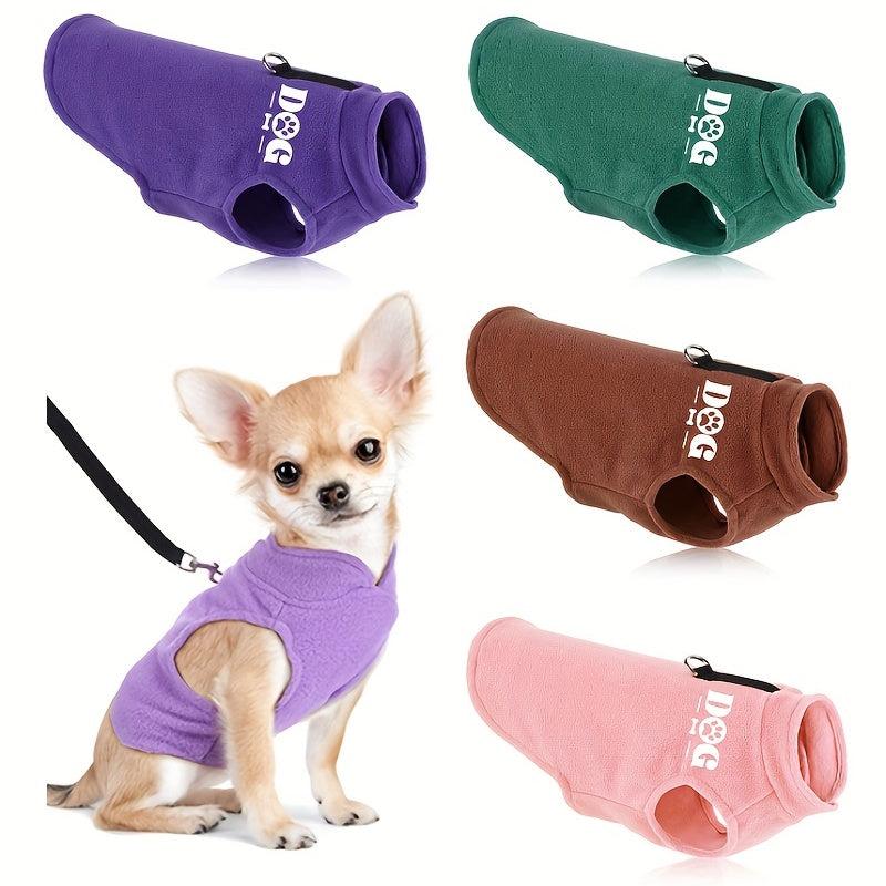 Soft Dog Fleece Sweater Hoodie Pet Winter Coat Sleeveless Coat DOG
