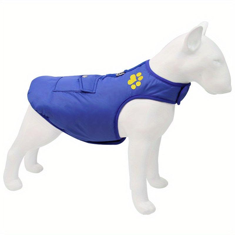 Windproof Waterproof Dog Jacket Warm Dog Vest Cold Weather Pets Apparel