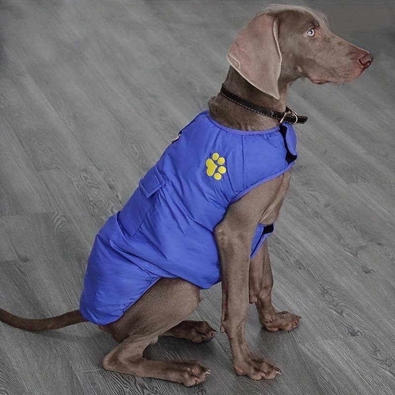 Windproof Waterproof Dog Jacket Warm Dog Vest Cold Weather Pets Apparel