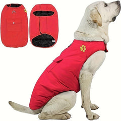 Windproof Waterproof Dog Jacket Warm Dog Vest Cold Weather Pets Apparel