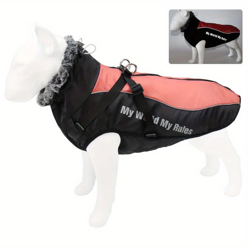 Reflective Dog Jacket Turtleneck Winter Coat