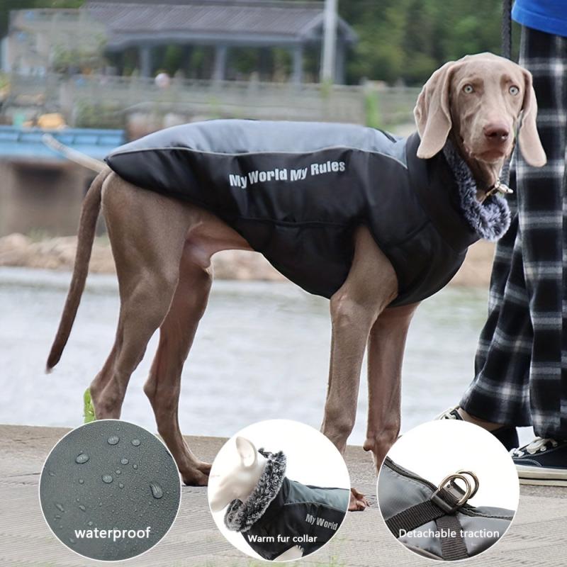 Reflective Dog Jacket Turtleneck Winter Coat