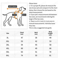 Reflective Dog Jacket Turtleneck Winter Coat