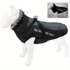 Reflective Dog Jacket Turtleneck Winter Coat