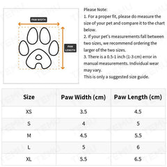 4pcs Dog Shoes Reflective Straps Anti Slip Dog Boots