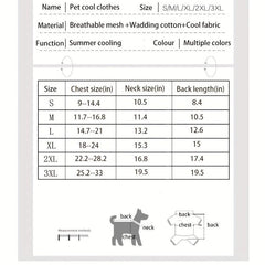 Lightweight Cooling Vest for Dogs - Keep Your Pet Cool and Comfortable