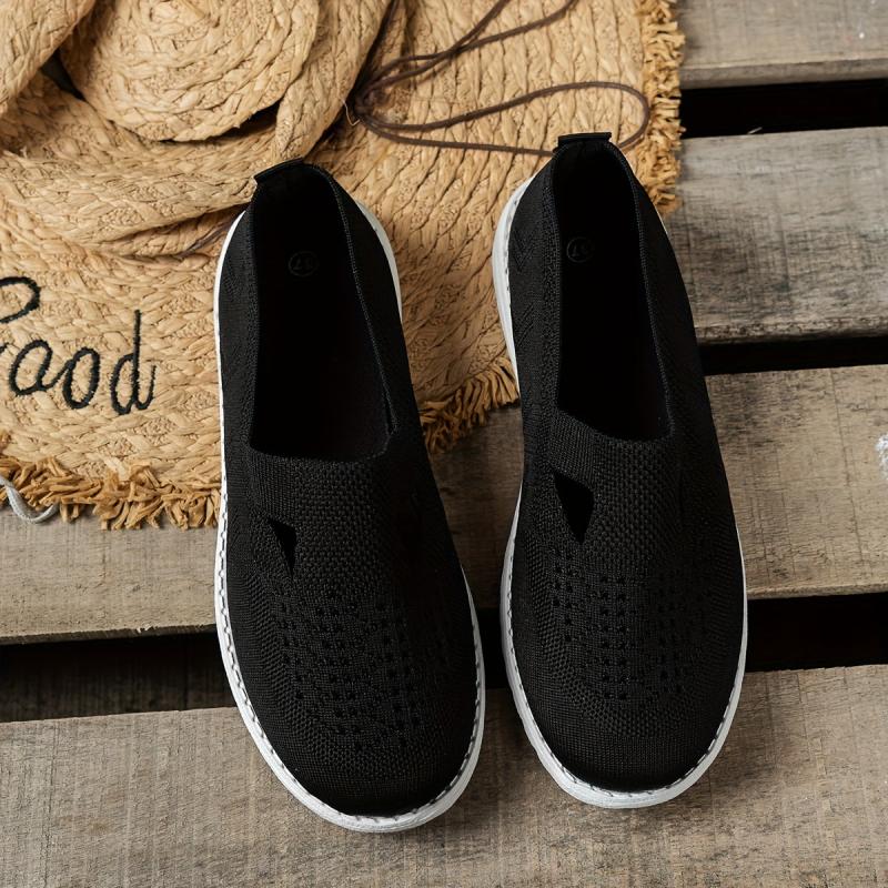 Women's Breathable Cutout Slip On Sneakers