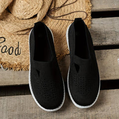 Women's Breathable Cutout Slip On Sneakers