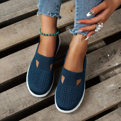 Women's Breathable Cutout Slip On Sneakers