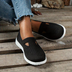 Women's Breathable Cutout Slip On Sneakers