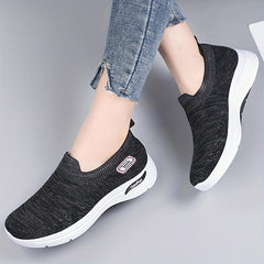 Women's Knit Sock Sneakers Slip On Walking Shoes Comfy Low Top Outdoor Sports