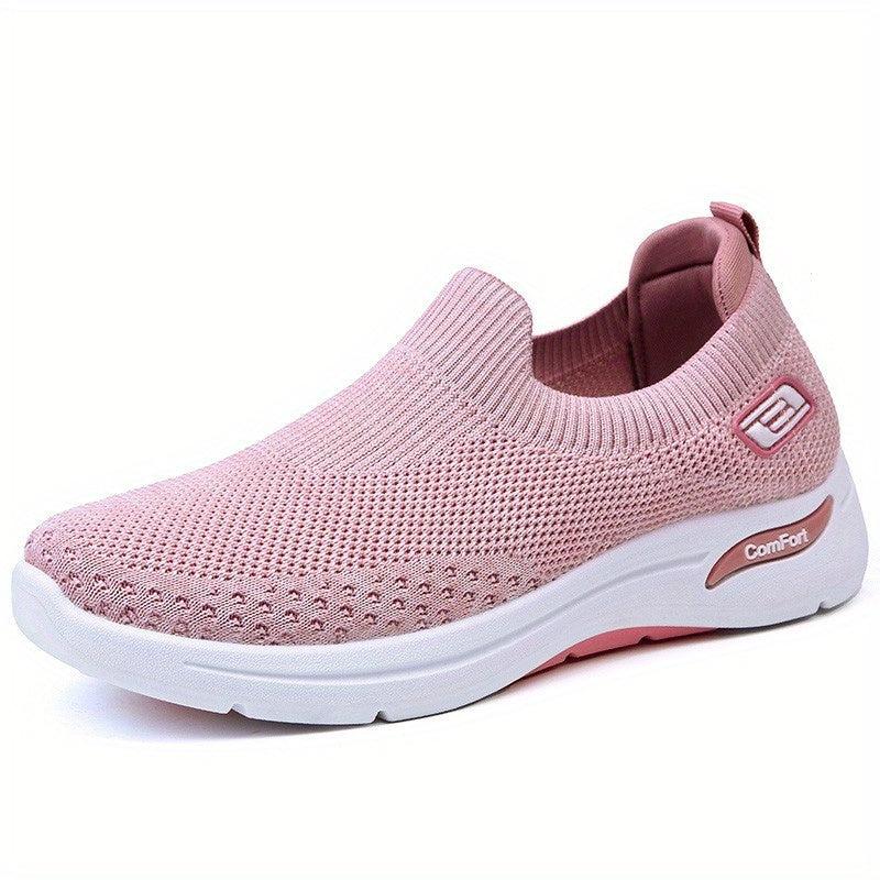 Women's Knit Sock Sneakers Slip On Walking Shoes Comfy Low Top Outdoor Sports
