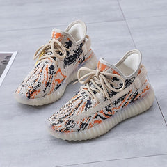 Women's Camo Knit Sneakers Breathable Lightweight Running Shoes