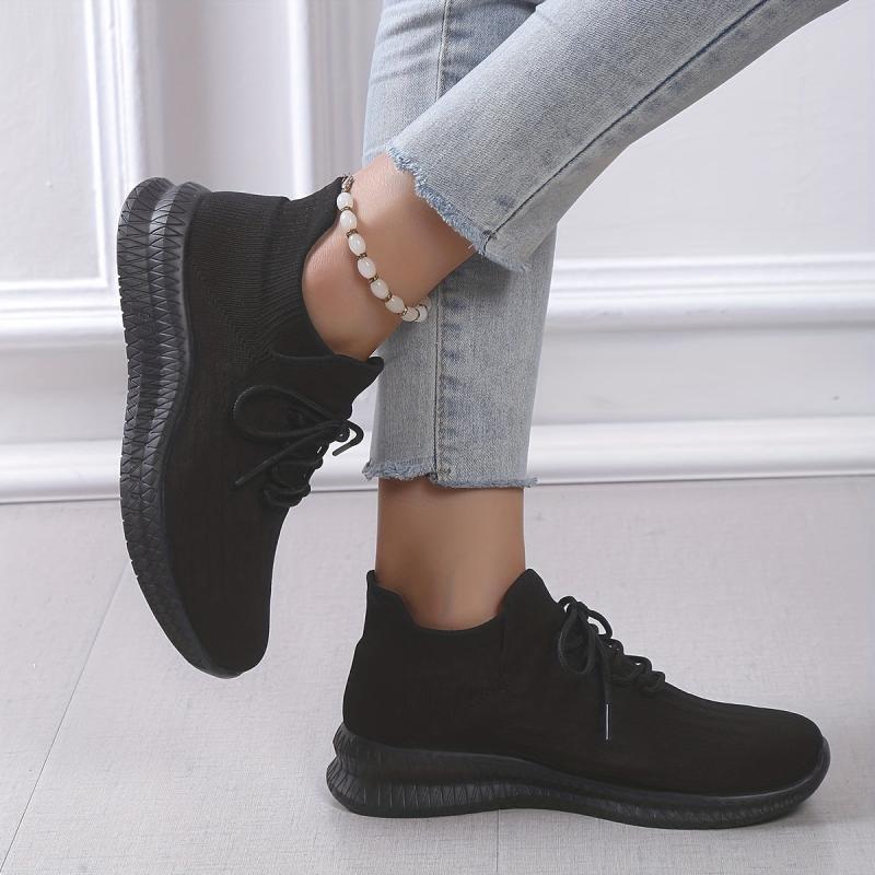 Women's Breathable Low Top Lace Up Sneakers