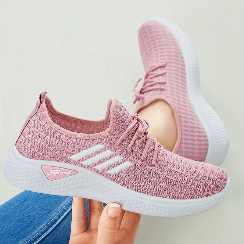 Women's Breathable Sneakers Lightweight Lace Up Walking Shoes