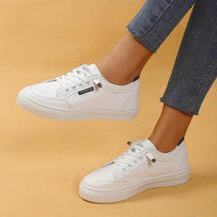Women's Minimalist Lace Up Low Top Walking Shoes