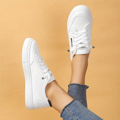 Women's Minimalist Lace Up Low Top Walking Shoes