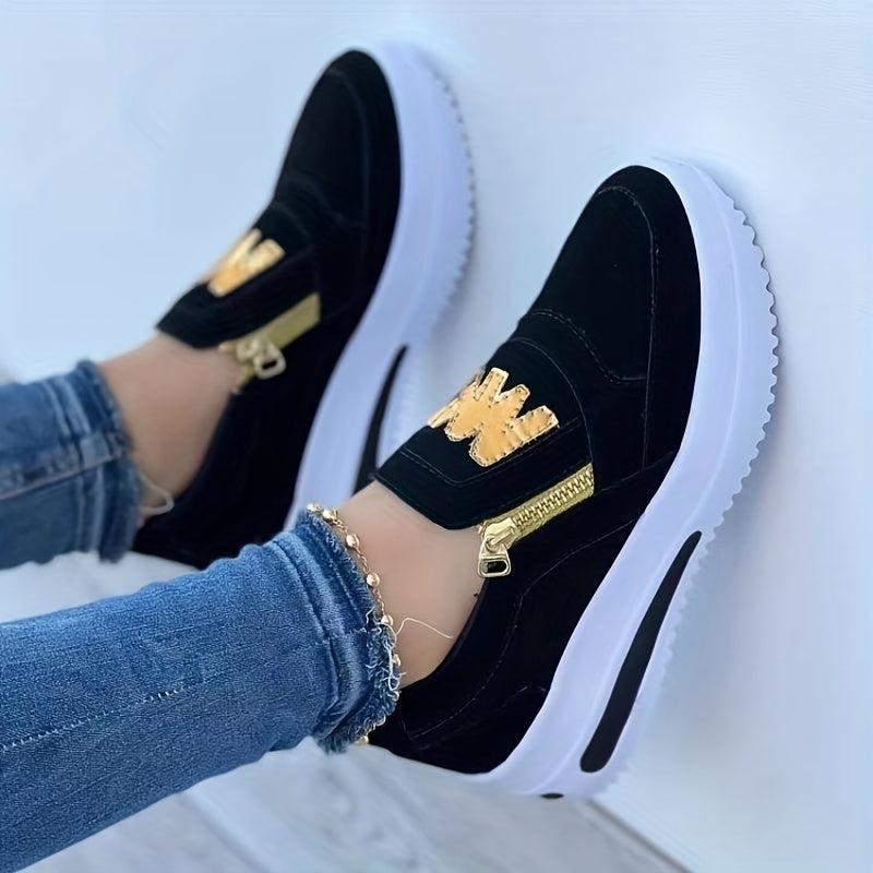 Women's Casual Platform Slip On Sneakers
