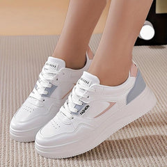 Platform Skate Shoes Colorblock Low Top Sneakers
