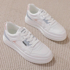 Platform Skate Shoes Colorblock Low Top Sneakers