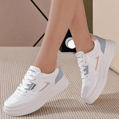 Platform Skate Shoes Colorblock Low Top Sneakers