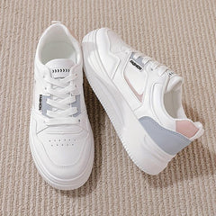 Platform Skate Shoes Colorblock Low Top Sneakers