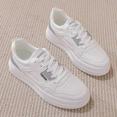 Platform Skate Shoes Colorblock Low Top Sneakers