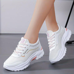 Women's Platform Sports Shoes - Breathable Running & Tennis Sneakers