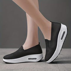 Women's Mesh Sneakers Casual Wedge Heel Shoes Lightweight Heightening Shoes