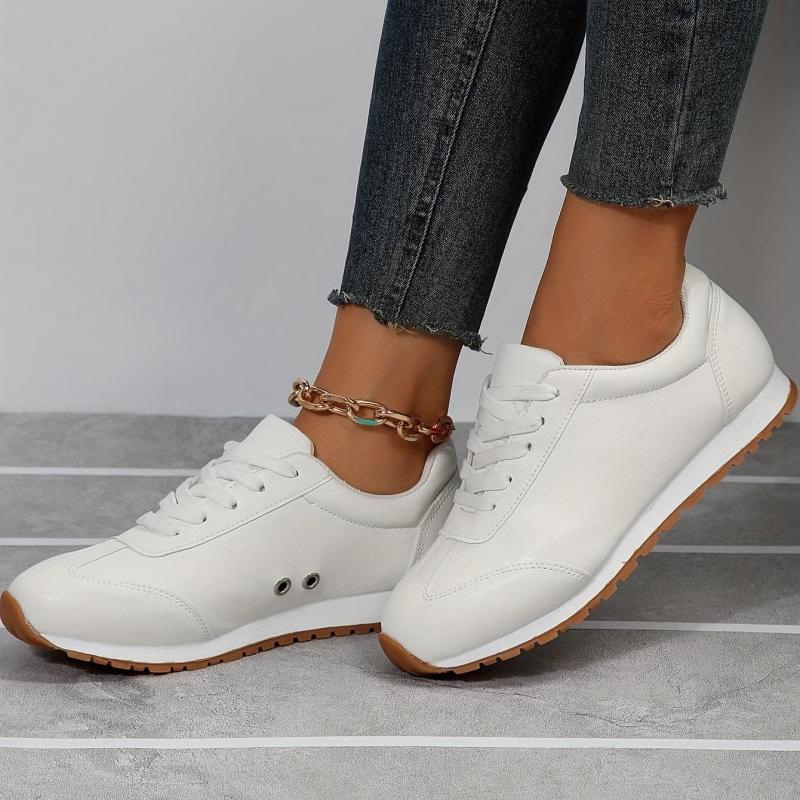 Women's Lace Up Sneakers Lightweight Low Top Trainers