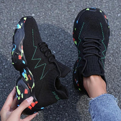 Women's Knit Sock Sneakers Casual Non Slip Platform Shoes