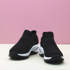 Women's Breathable Chunky Sneakers Slip On Low Top Outdoor Shoes