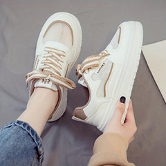 Women's Breathable Mesh Sneakers Casual Lace Up Outdoor Shoes