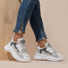 Women's Casual Sneakers Breathable Mesh Dad Shoes Anti-slip Sports Shoes