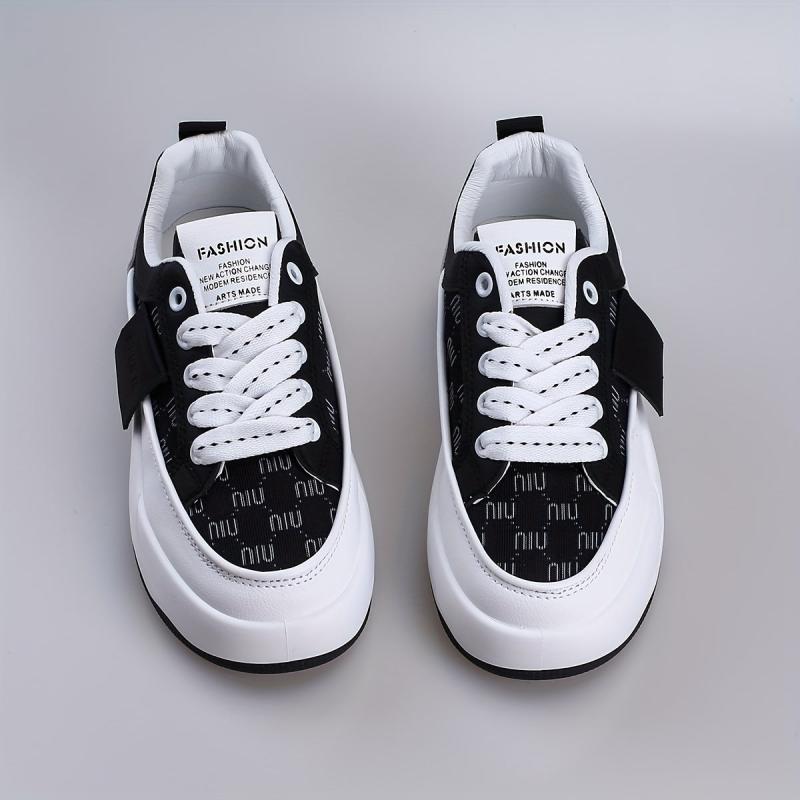 Women's Breathable Mesh Platform Sneakers Casual Lace Up Outdoor Shoes