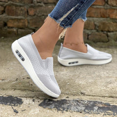 Women's Air Cushion Sock Shoes Lightweight Slip On Casual Walking Shoes