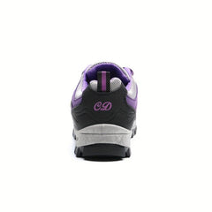 Colorblock Platform Sneakers Lace Up Round Toe Non slip Hiking Shoes