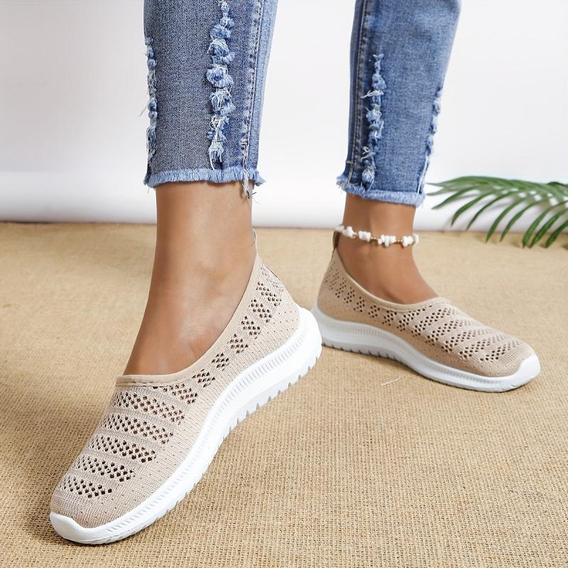 Women's Breathable Mesh Sneakers Slip On Lightweight Walking Shoes
