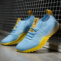 Women's Knitted Lace Up Running Shoes Sneakers Low Top