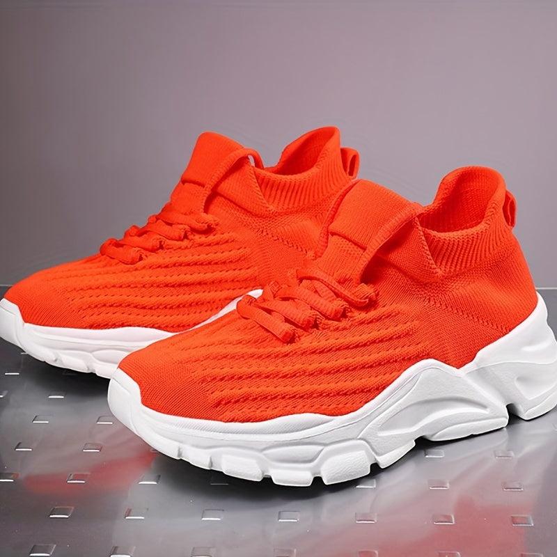 Women's Chunky Sneakers Lace Up Platform Running Shoes