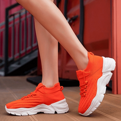 Women's Chunky Sneakers Lace Up Platform Running Shoes