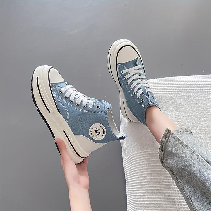 Women's Platform Canvas High Top Shoes