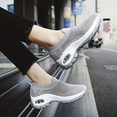 Women's Slip On Mesh Chunky Sneakers Air Cushion Comfort Shoes