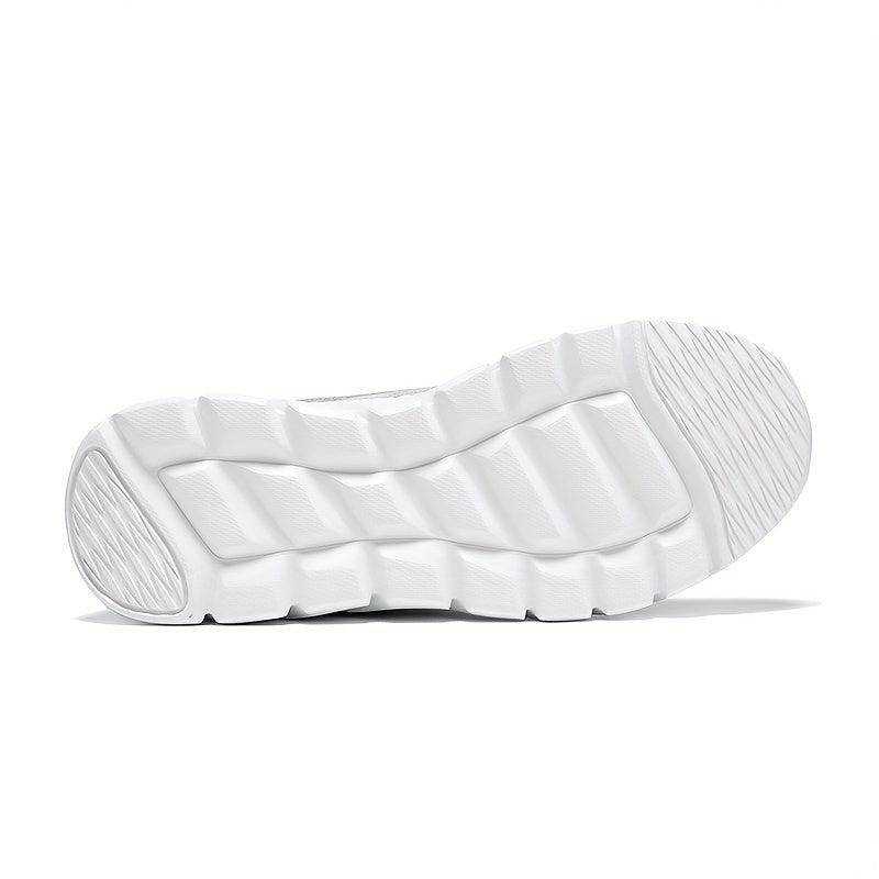 Women's Mesh Sneakers Low Lace Up Round Toe Soft Sole Flatform Shoes