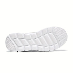 Women's Mesh Sneakers Low Lace Up Round Toe Soft Sole Flatform Shoes