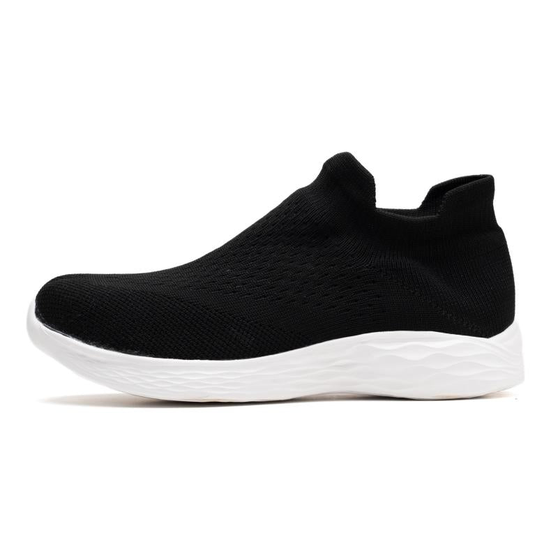 Women's Breathable Knit Platform Slip-On Sneakers Lightweight Low Top Shoes