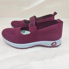Women's Breathable Knit Sneakers Casual Slip On Outdoor Shoes