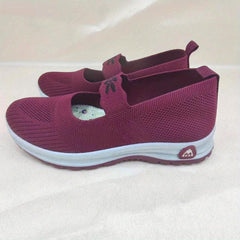 Women's Breathable Knit Sneakers Casual Slip On Outdoor Shoes