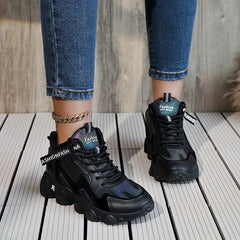 Women's Colorblock Chunky Sneakers with Thick Sole